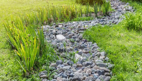 River Rock Garden Installation in Kent