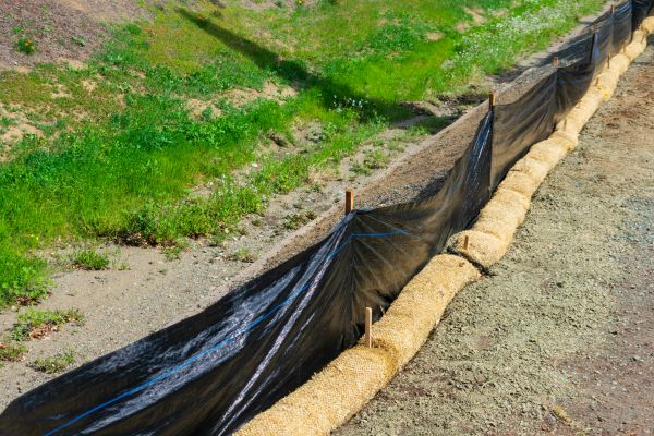 Straw Wattle Installation in Kent