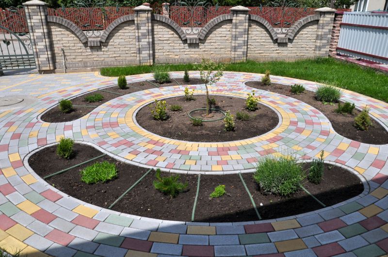 Multi-colored Paver Design
